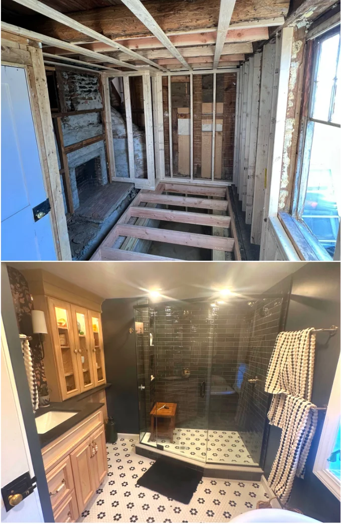 Modern bathroom remodel with tile shower and frameless glass enclosure — Bathroom Remodeling by Innovative Build Solutions.